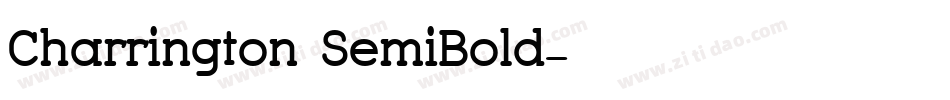 Charrington SemiBold字体转换